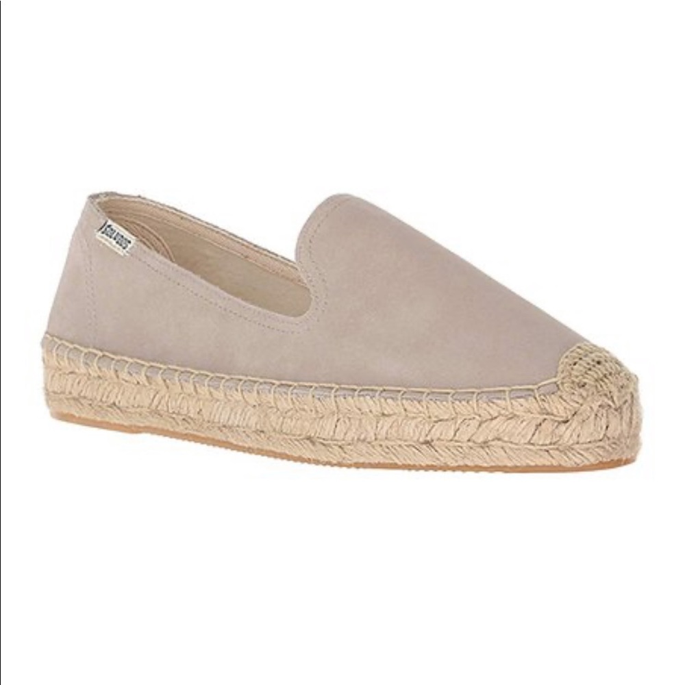 Soludos Espadrille Loafer - Stone Suede